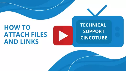 video cover - attach files and links
